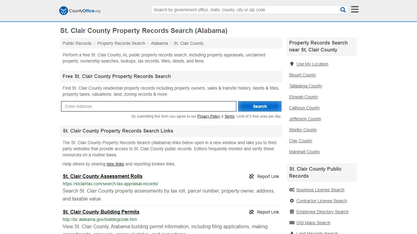 St. Clair County Property Records Search (Alabama) - County Office